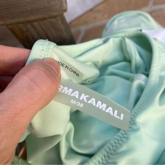 Norma Kamali DIANA GOWN midi dress color sea foam size medium - Picture 9 of 9